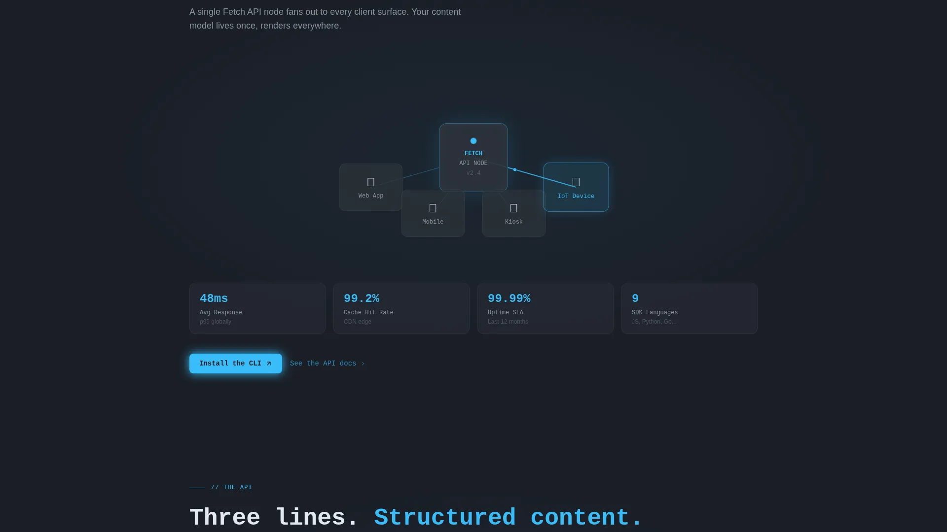 API-First Enterprise Software Professional Website Template