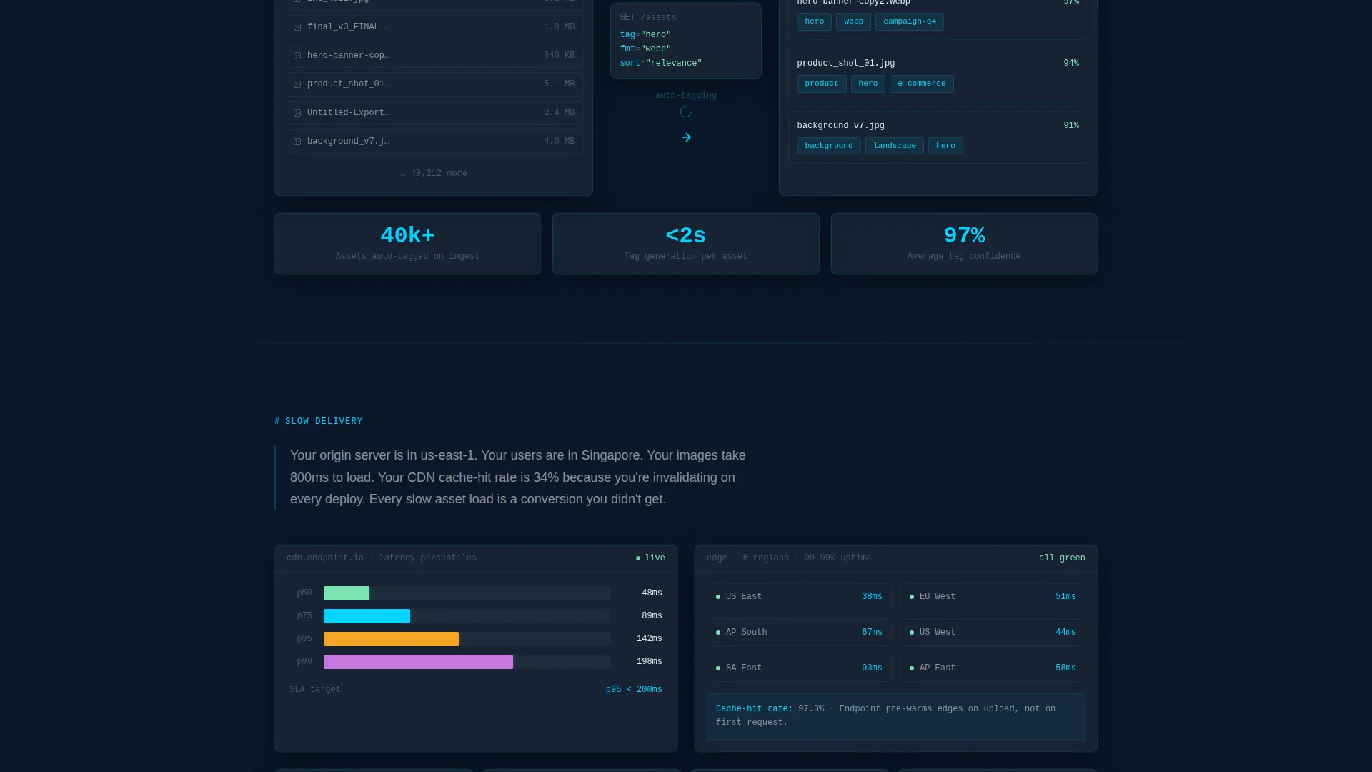 API-First DAM Landing Page Template