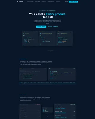 API-First DAM Landing Page Template