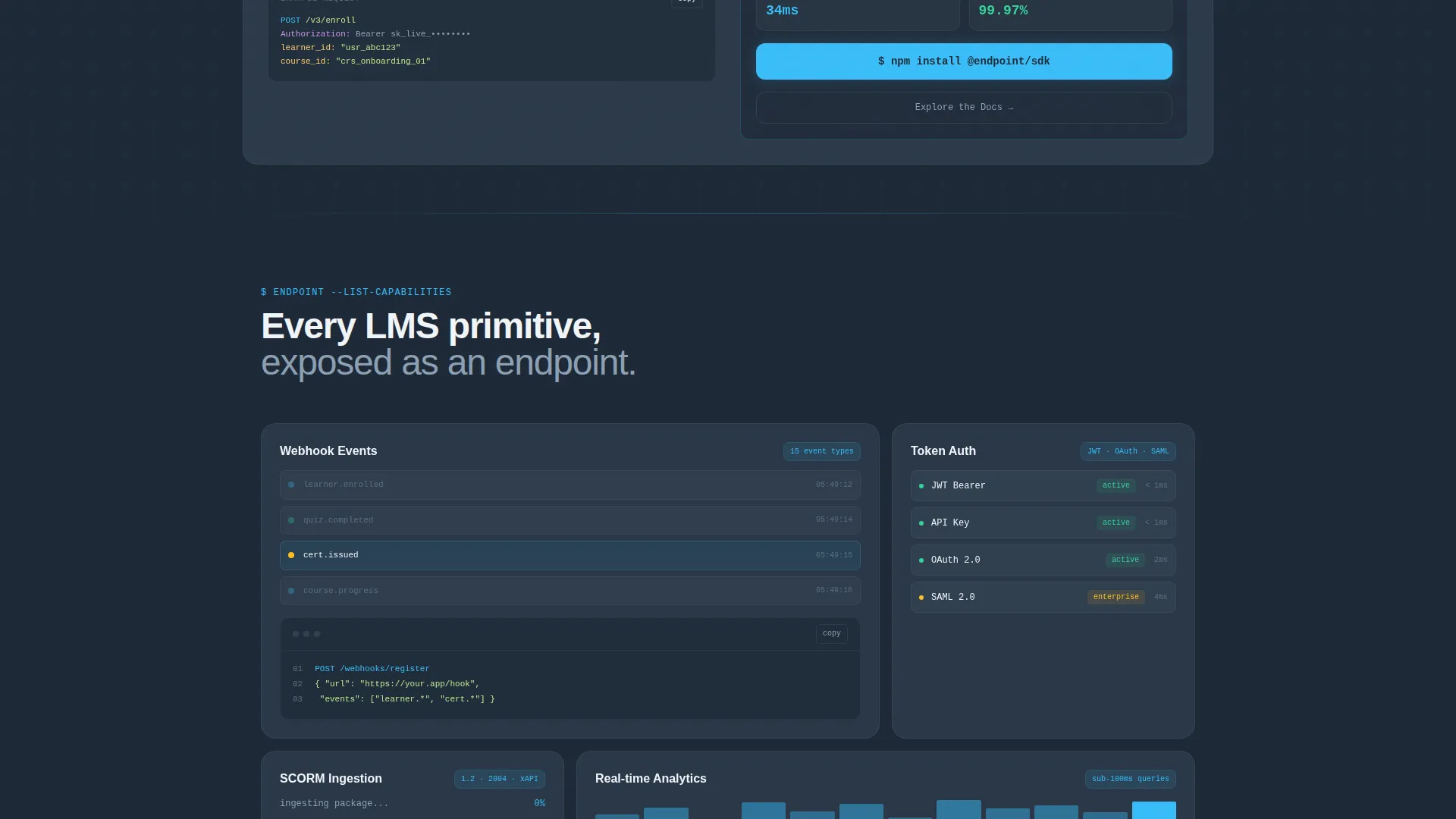 API-First Enterprise Software Cost Calculator Website Template