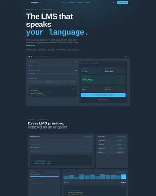 API-First Enterprise Software Cost Calculator Website Template