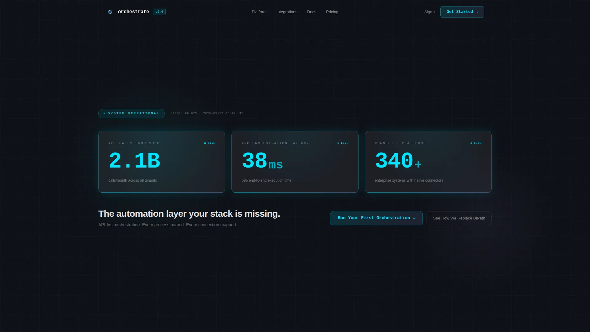 API-First Enterprise Software Expert Professional Website Template