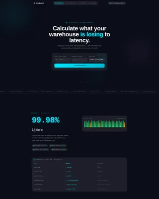 API-First Enterprise Software Specialist Cost Calculator Website Template