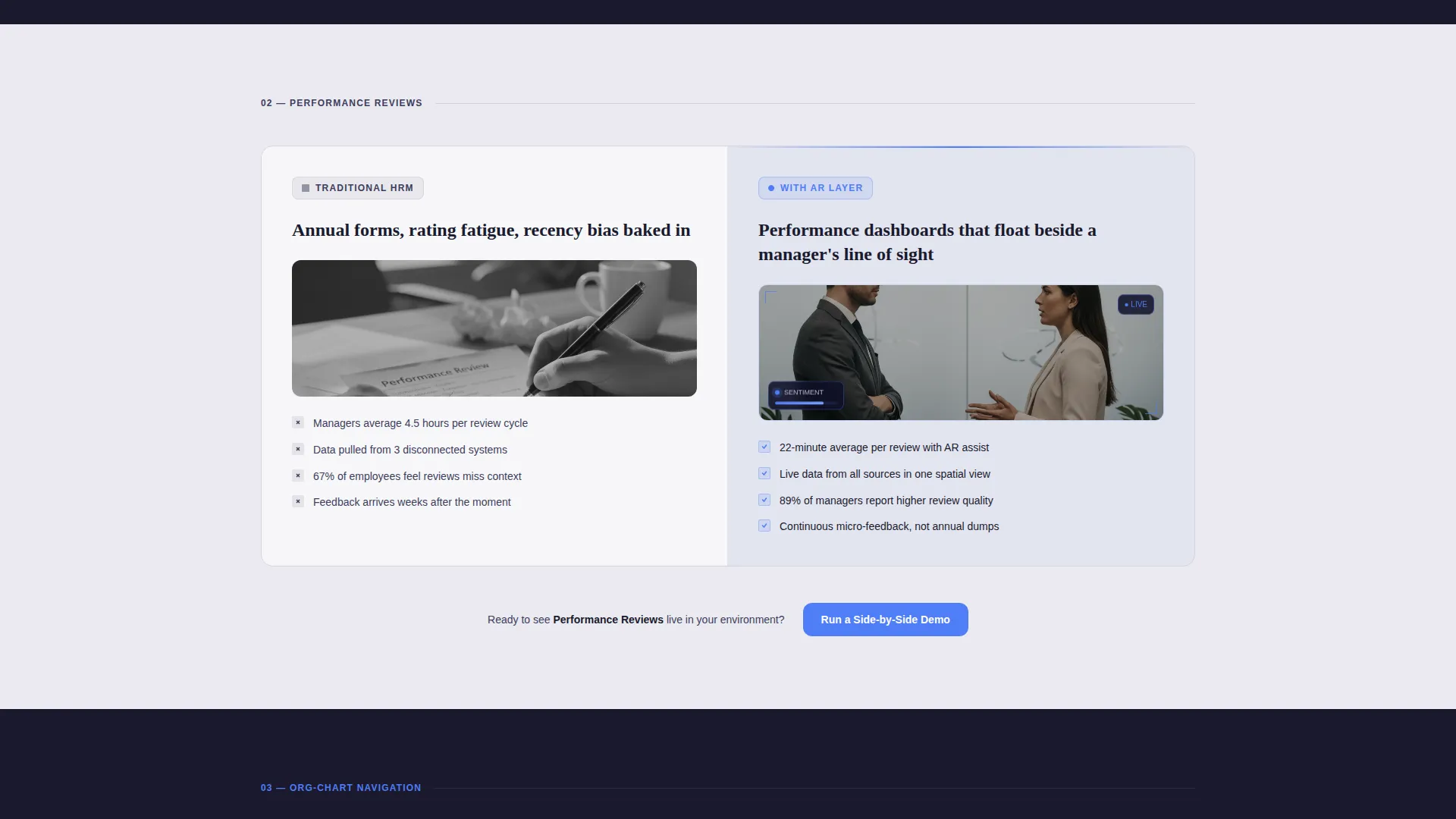 AR-Enhanced HRM Landing Page Template