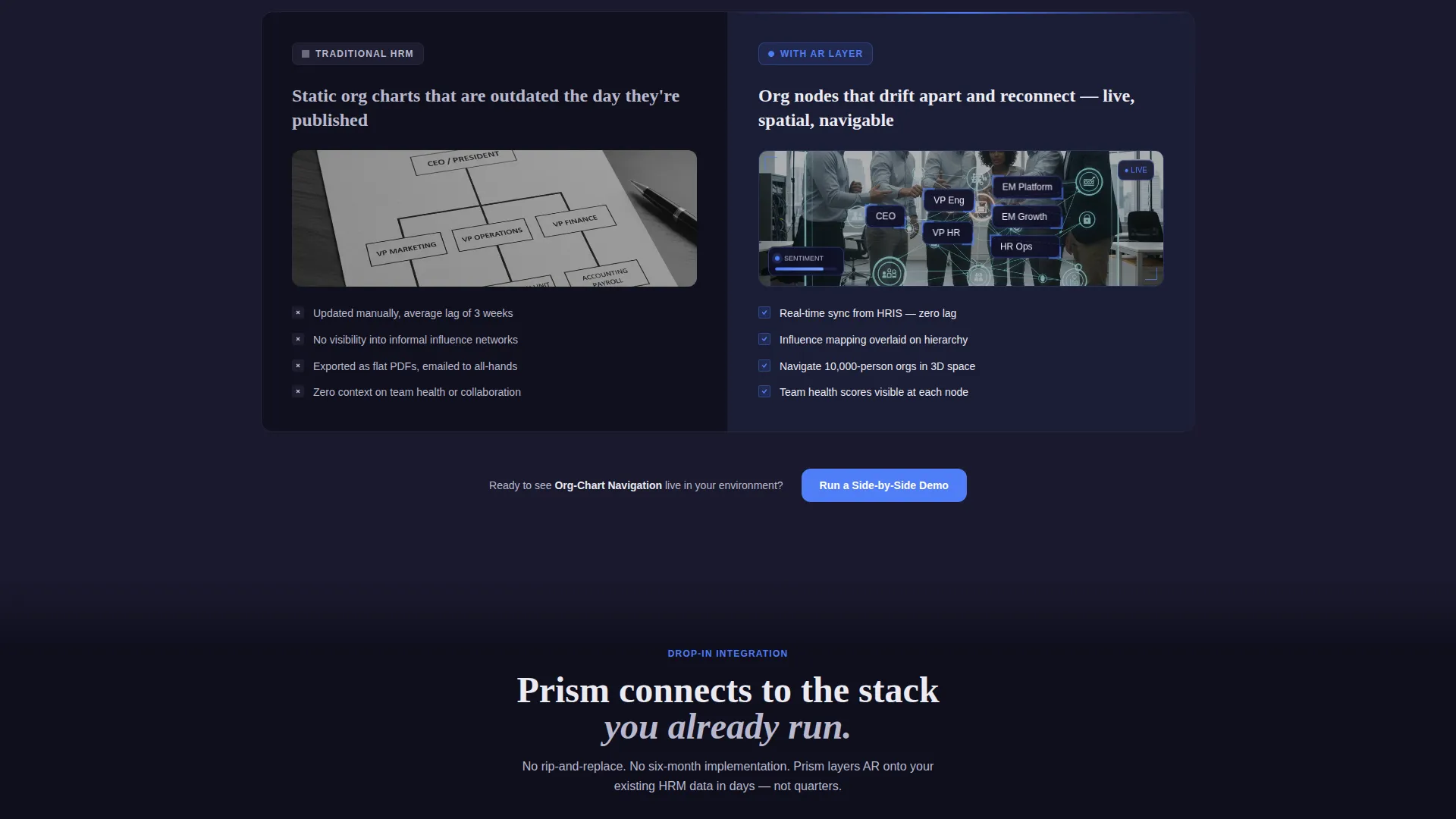 AR-Enhanced HRM Landing Page Template