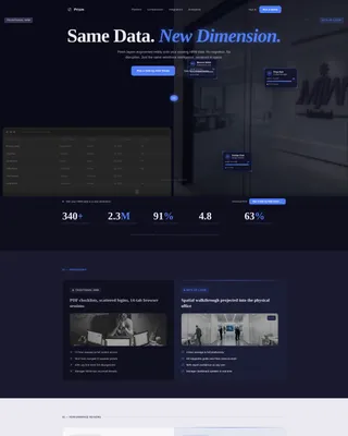 AR-Enhanced HRM Landing Page Template