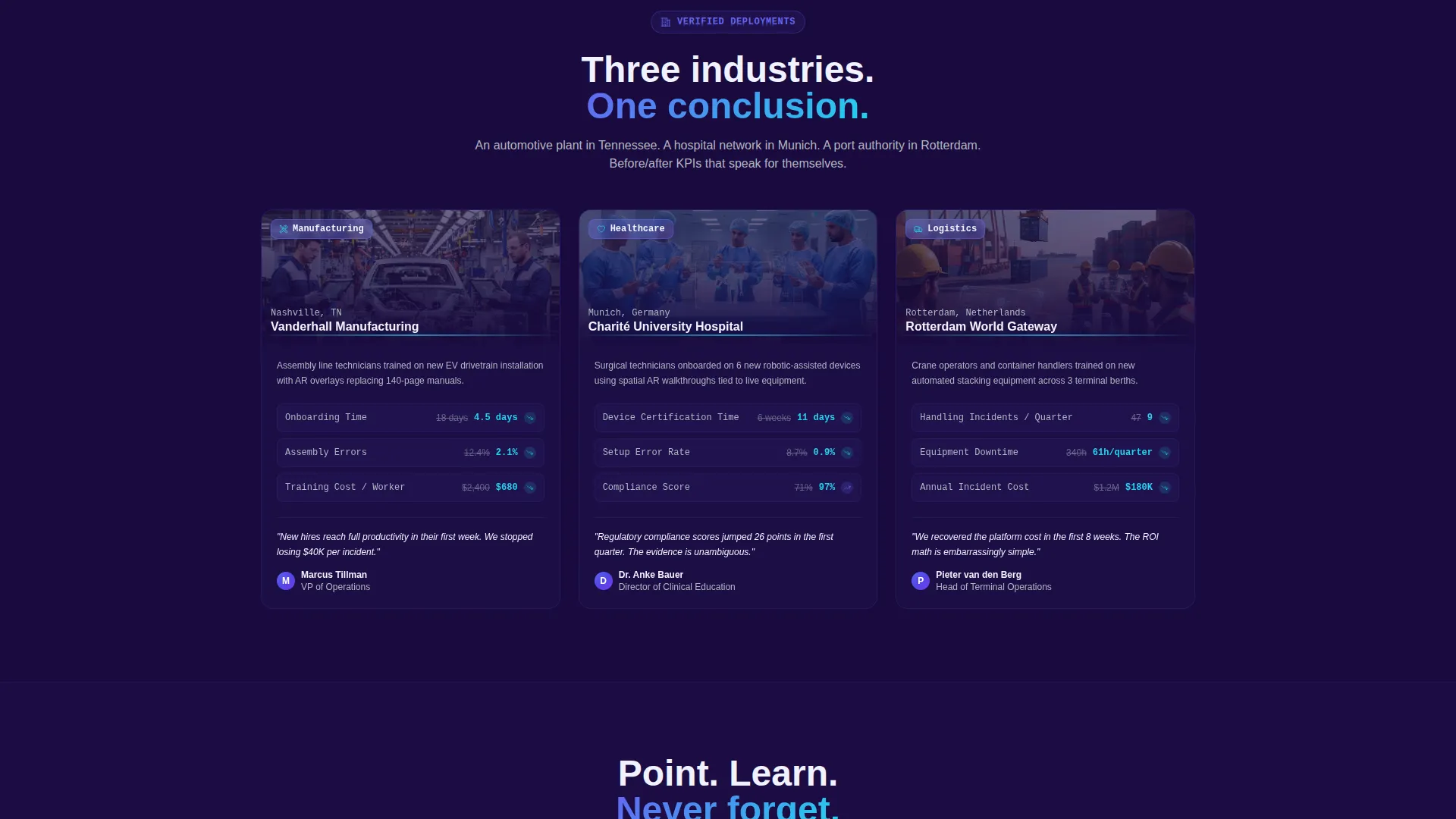 AR-Enhanced Enterprise Software Cost Calculator Website Template