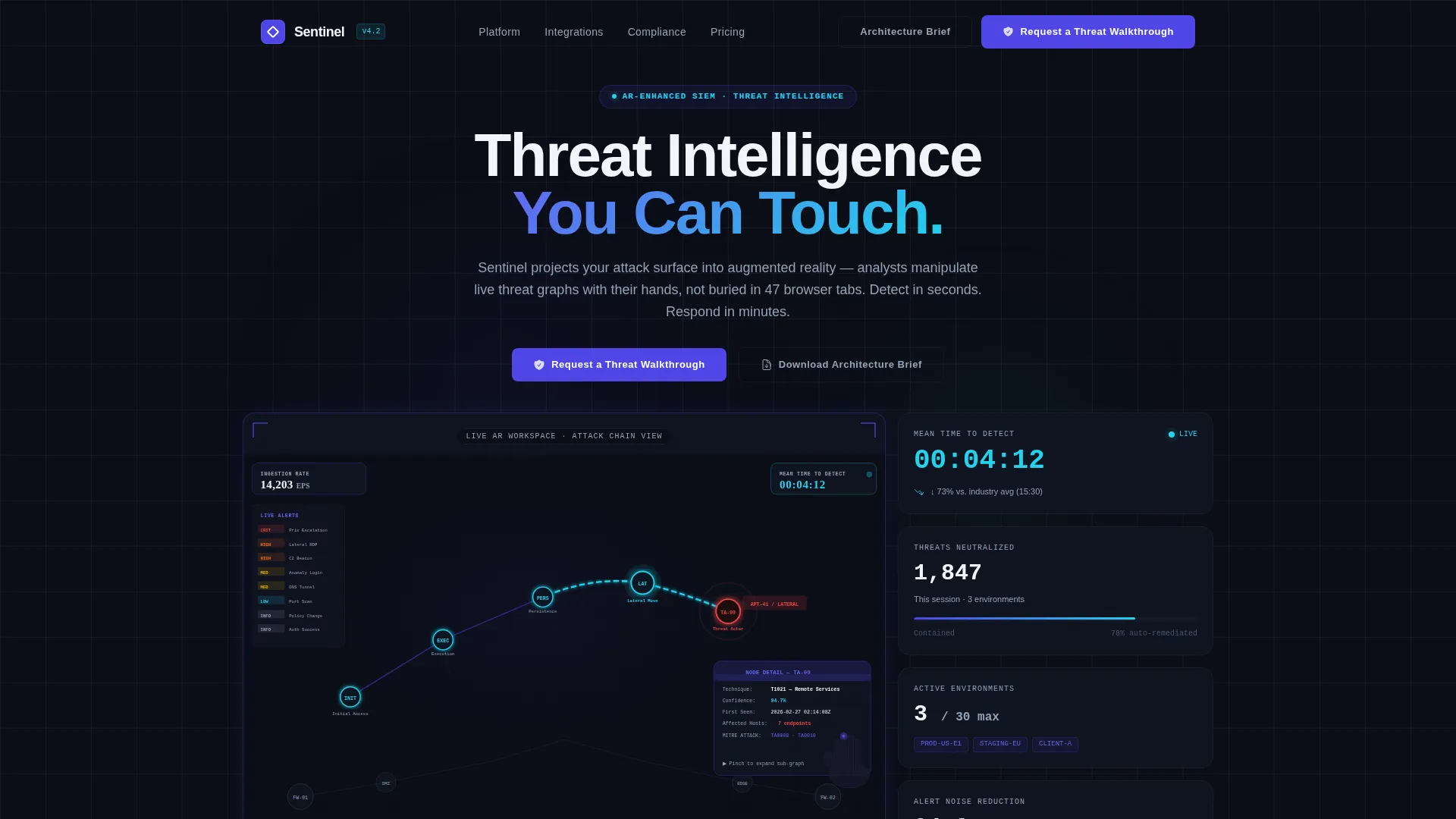 AR-Enhanced Enterprise Software Privacy Policy Website Template