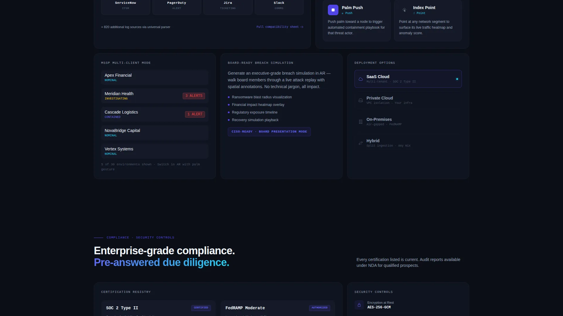 AR-Enhanced Enterprise Software Privacy Policy Website Template