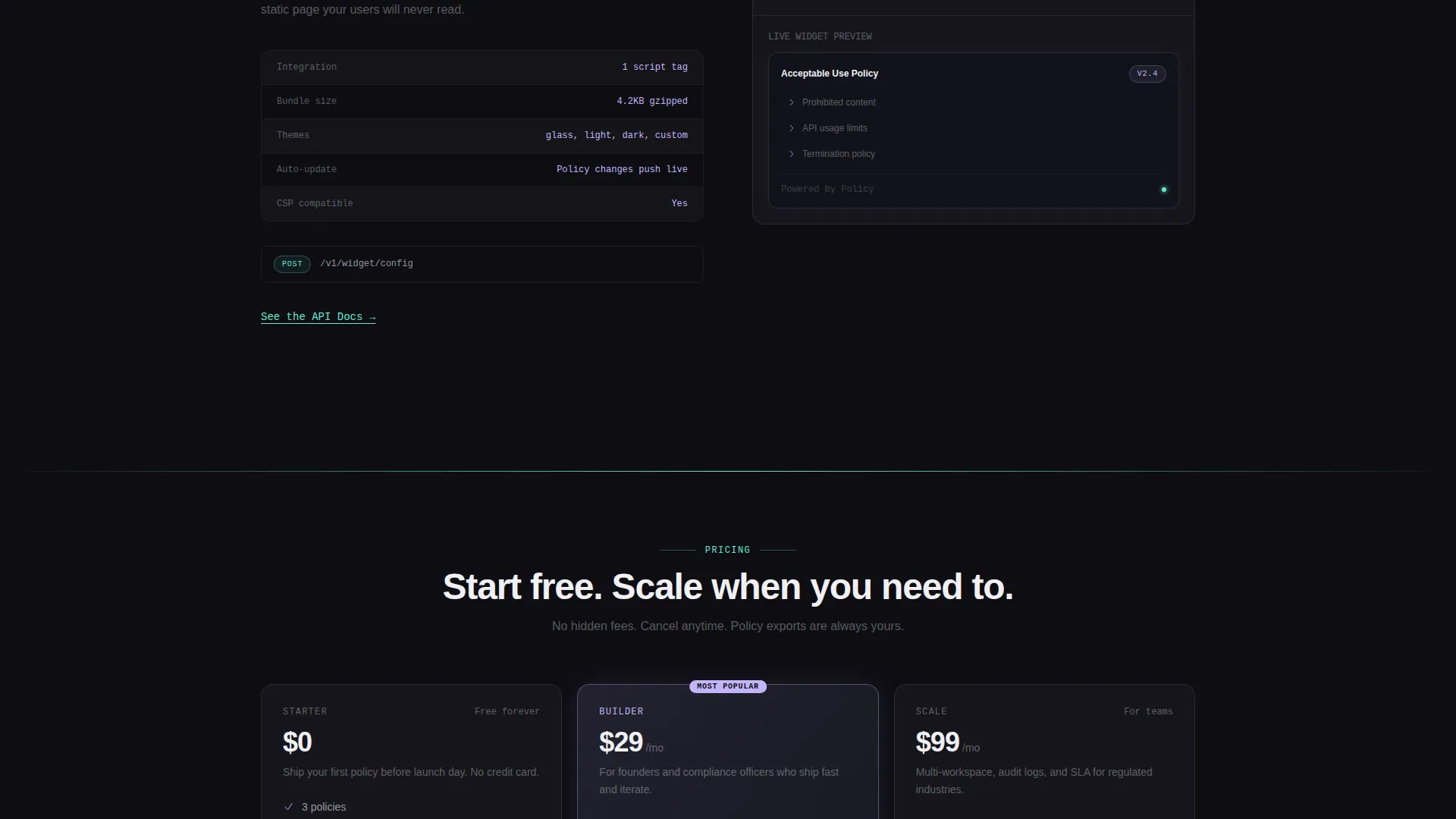 Interactive Acceptableuse Landing Page Template
