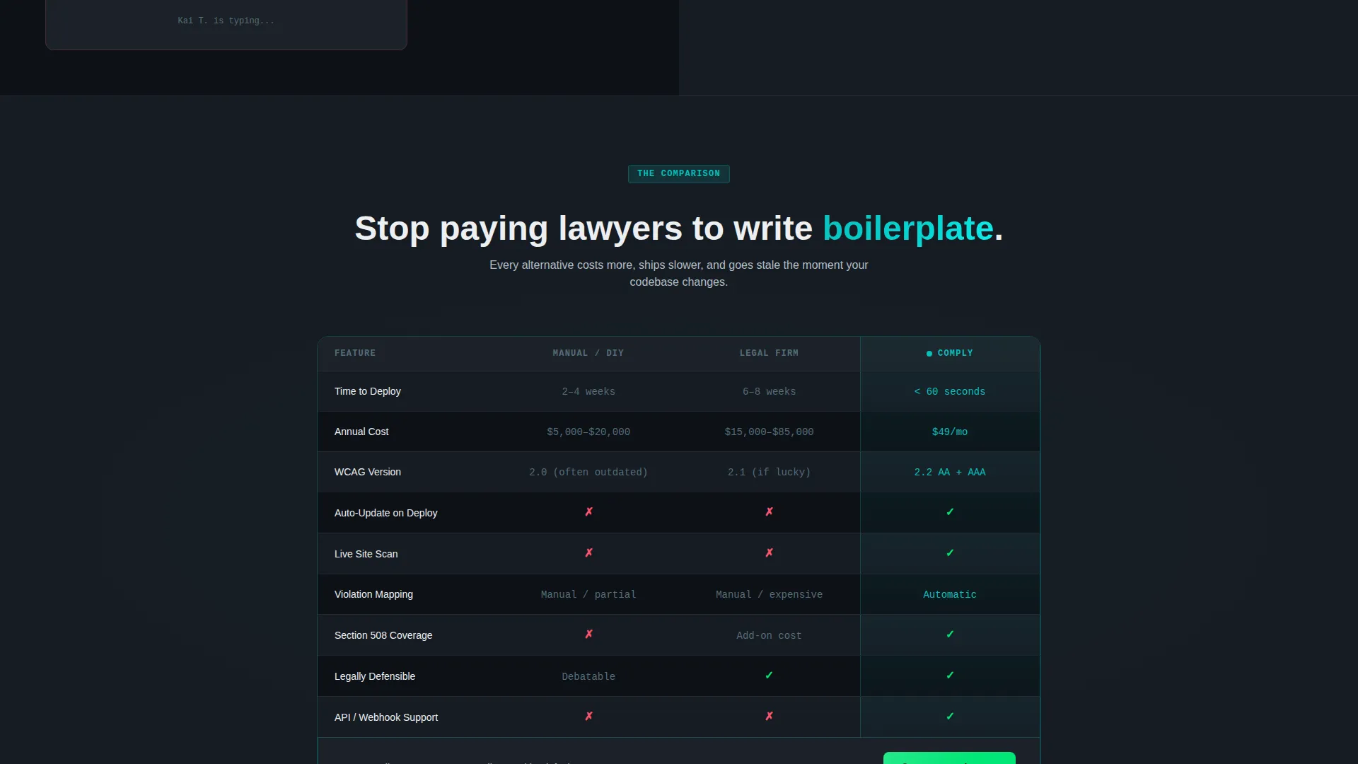 Accessibility Statement Landing Page Template