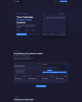 Accounting Booking System Landing Page Template