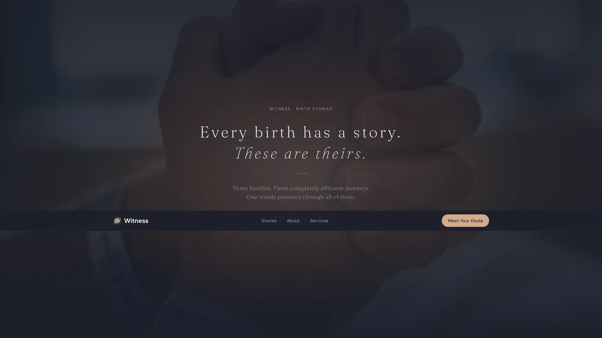 Doula Testimonials Landing Page Template