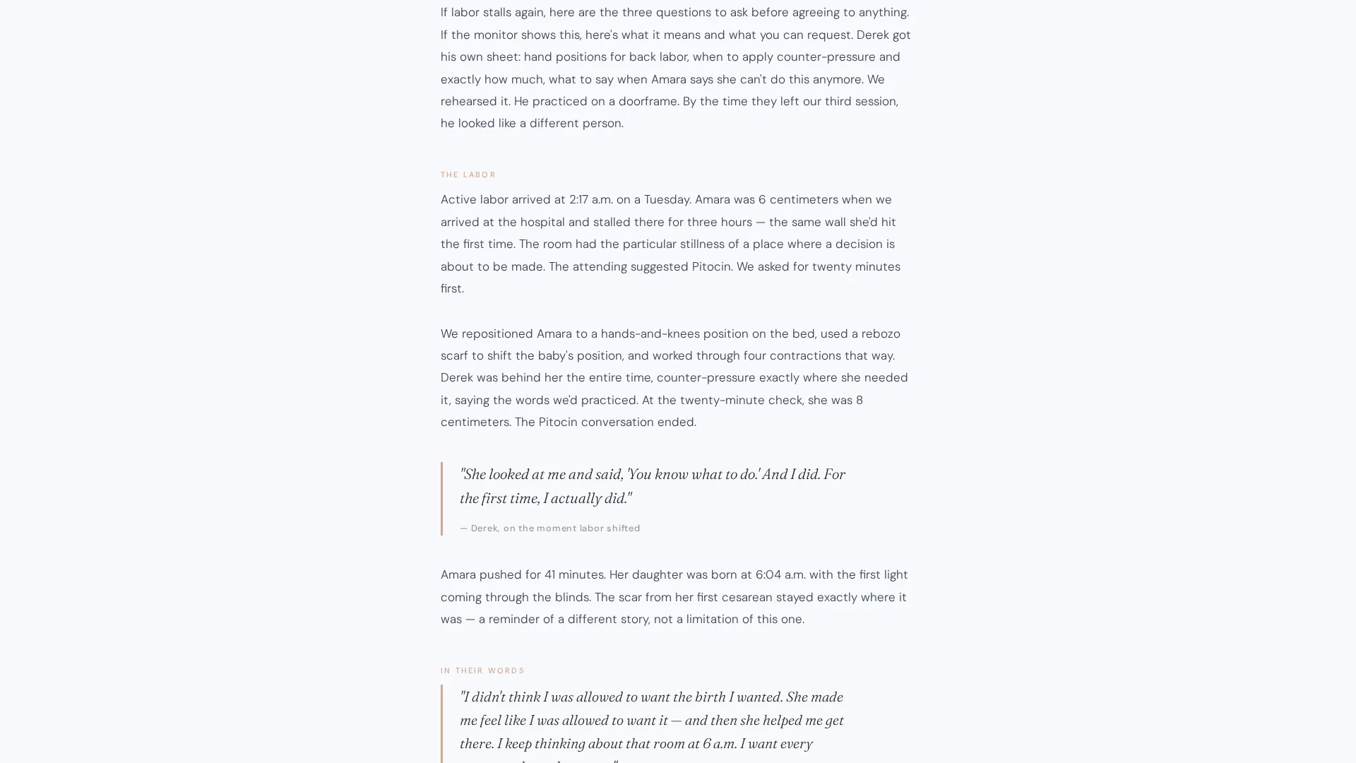 Doula Testimonials Landing Page Template