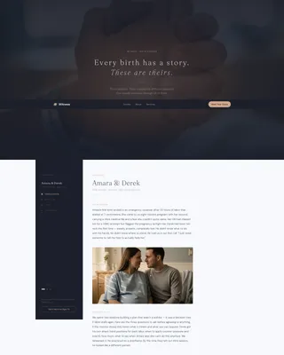 Doula Testimonials Landing Page Template