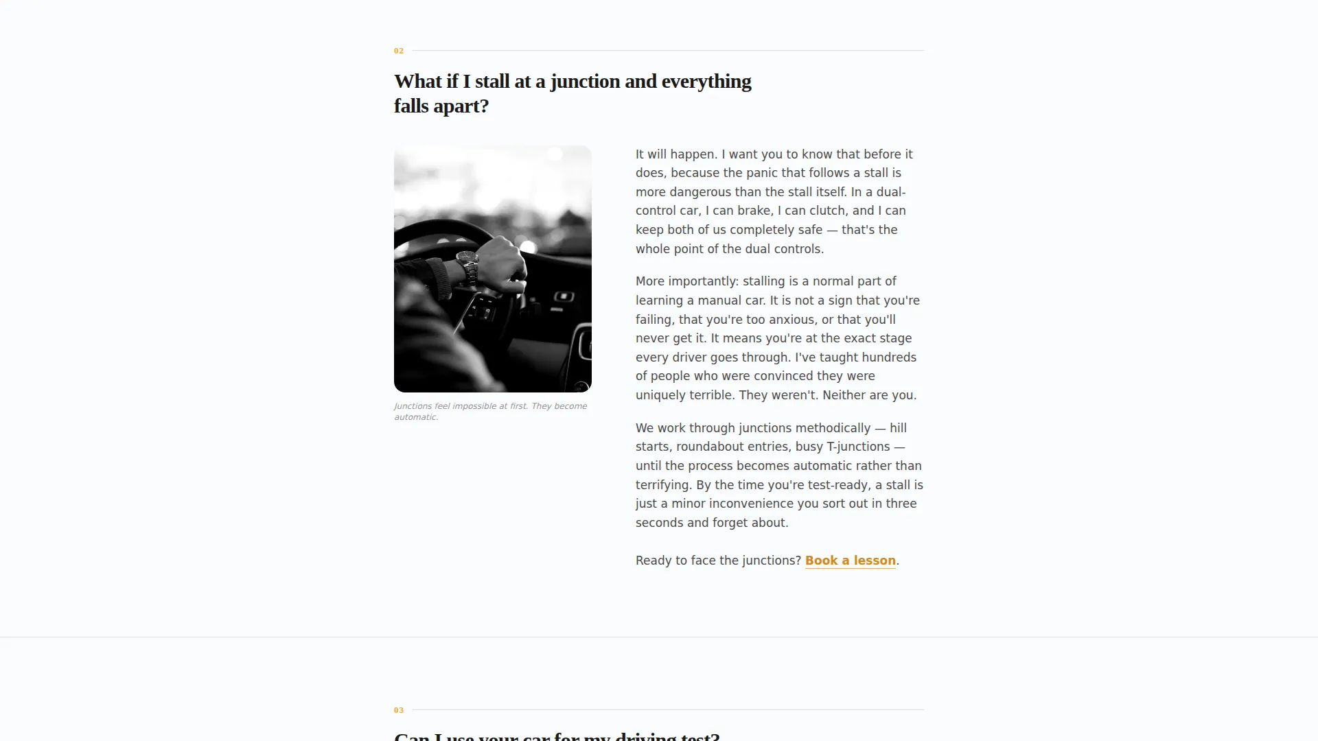Driving Instructor Landing Page Template