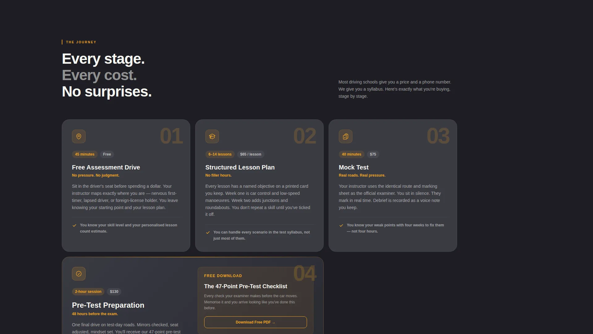 Driving School Lead Generation Landing Page Template