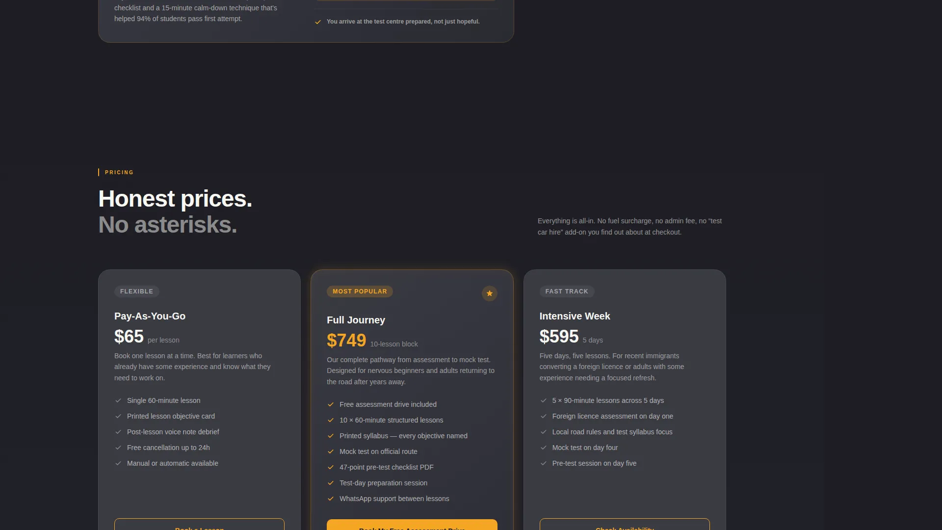 Driving School Lead Generation Landing Page Template