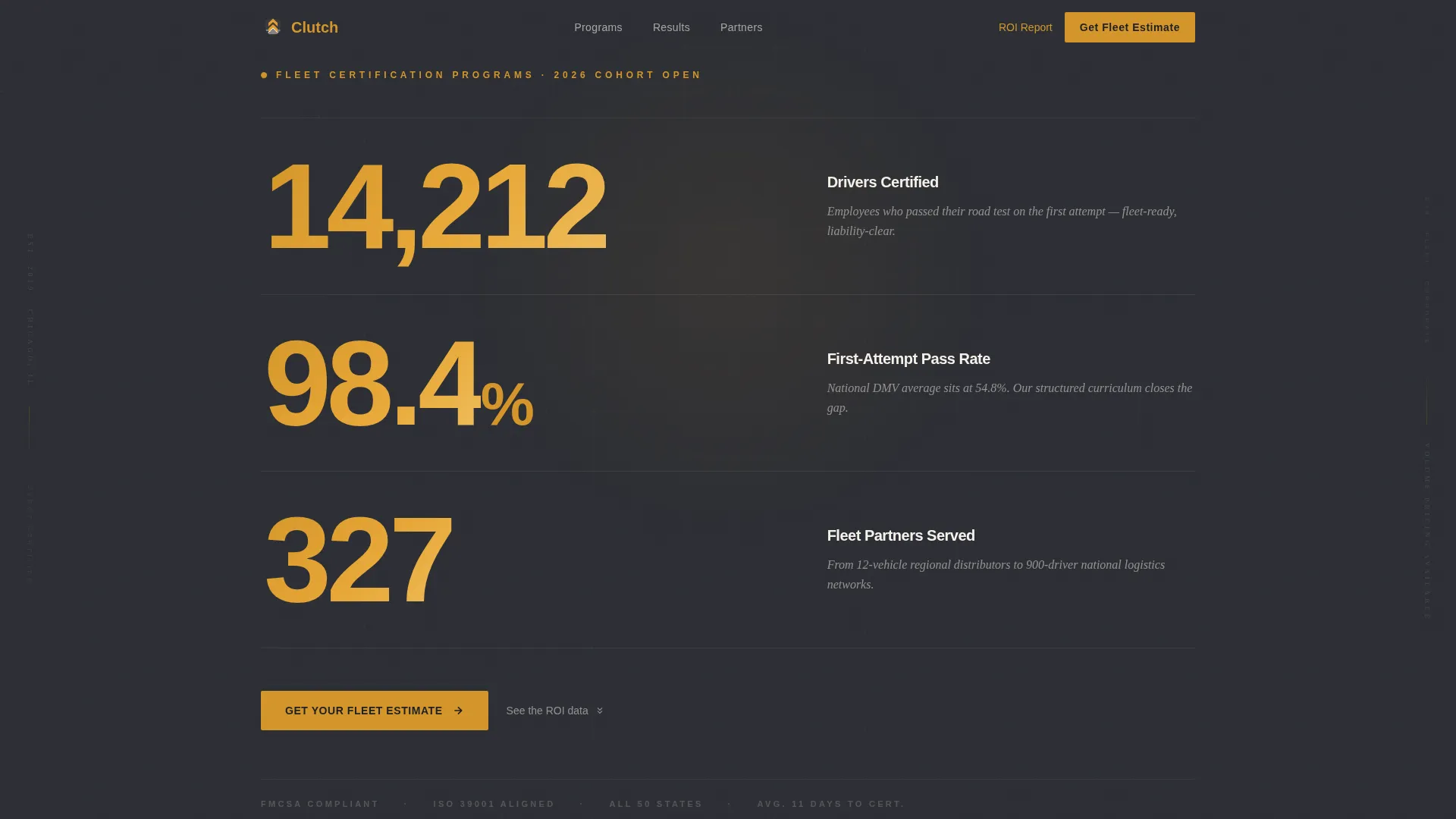 Driving School Free Estimate Landing Page Template