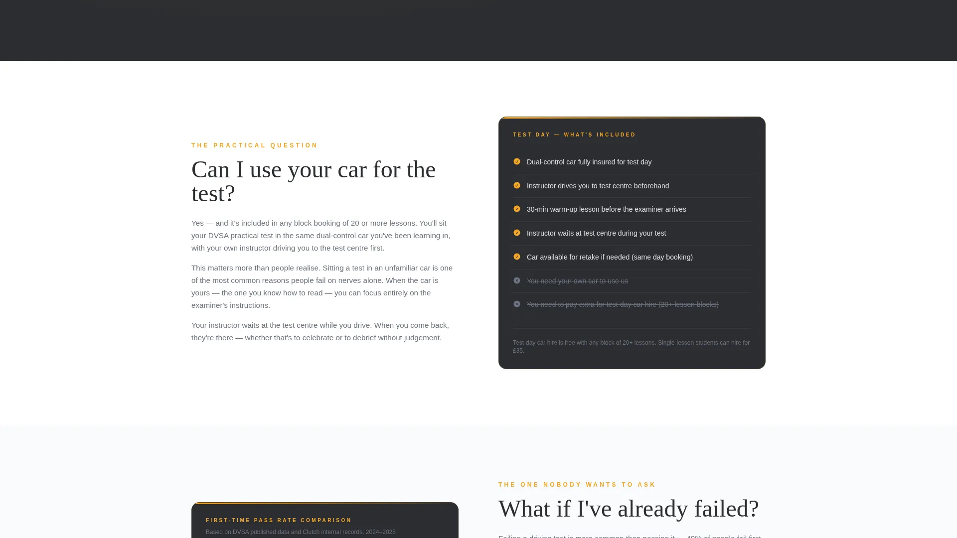 Driving School Landing Page Template for Google Ads