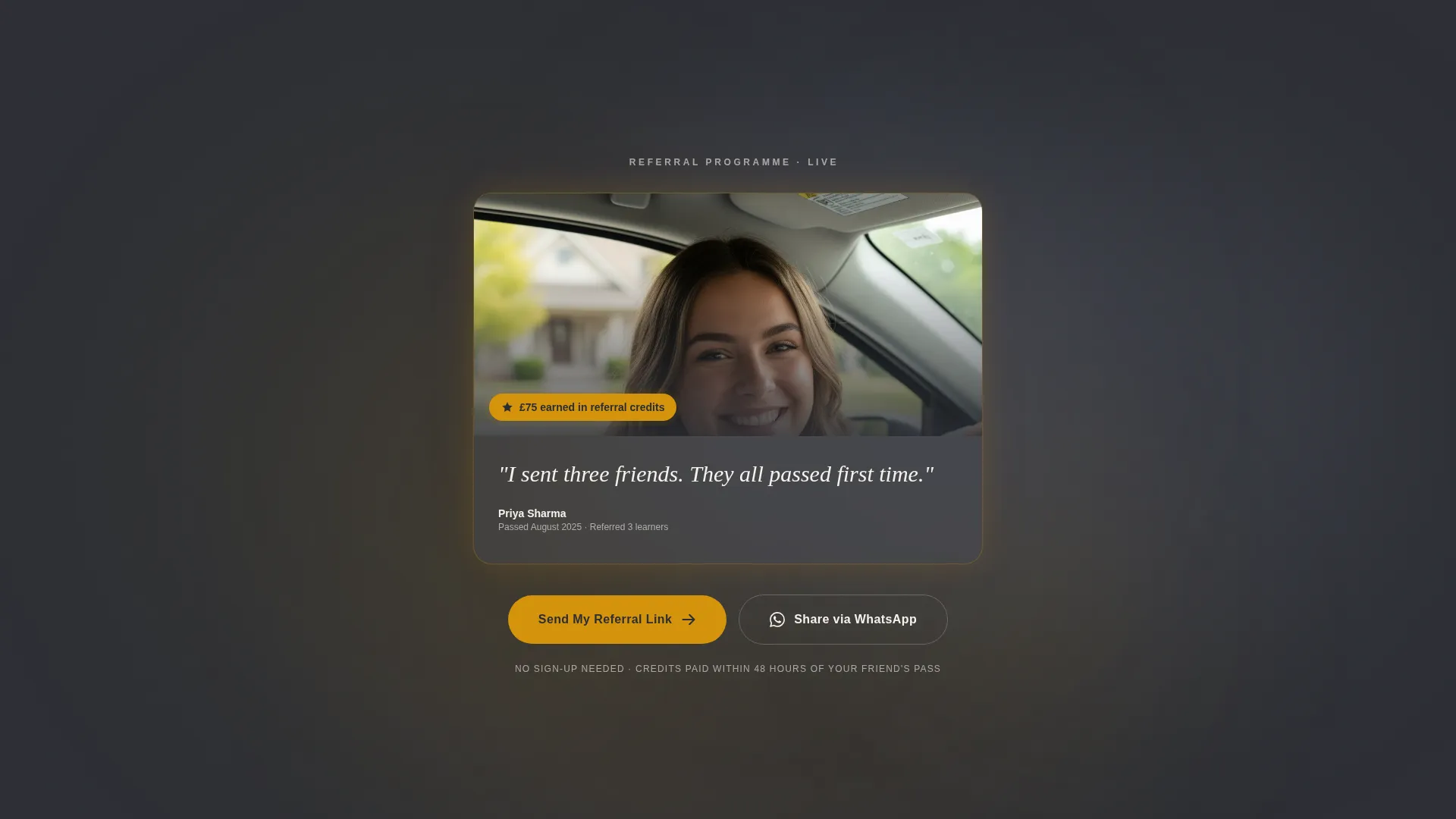 Confident Driving Landing Page Template