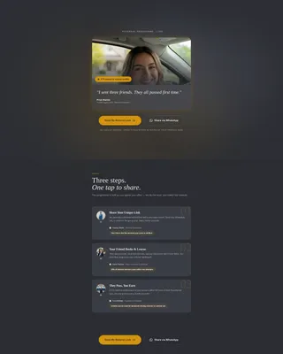 Confident Driving Landing Page Template