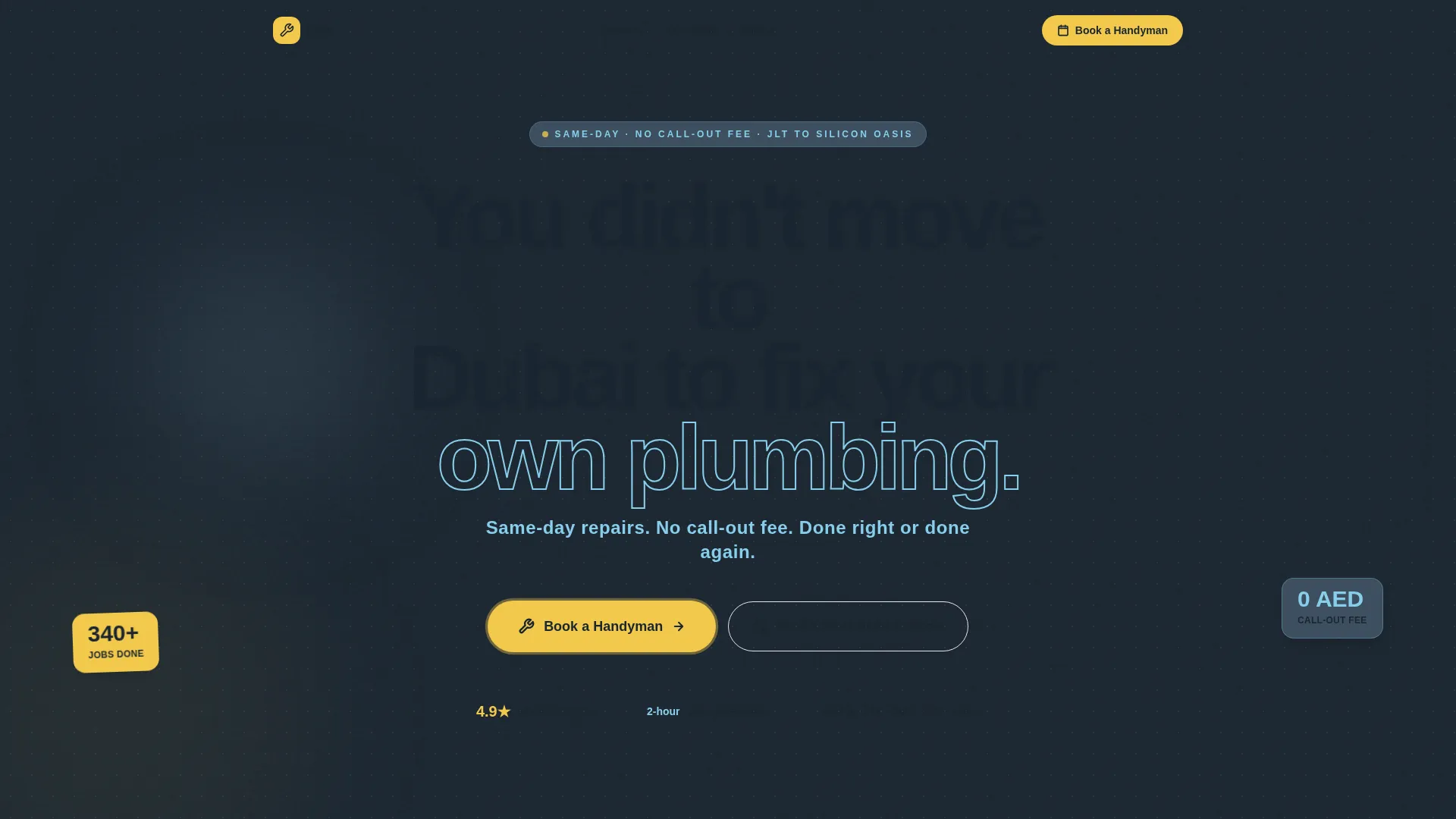 Reliable Handyman | Free Website Template | Rocket
