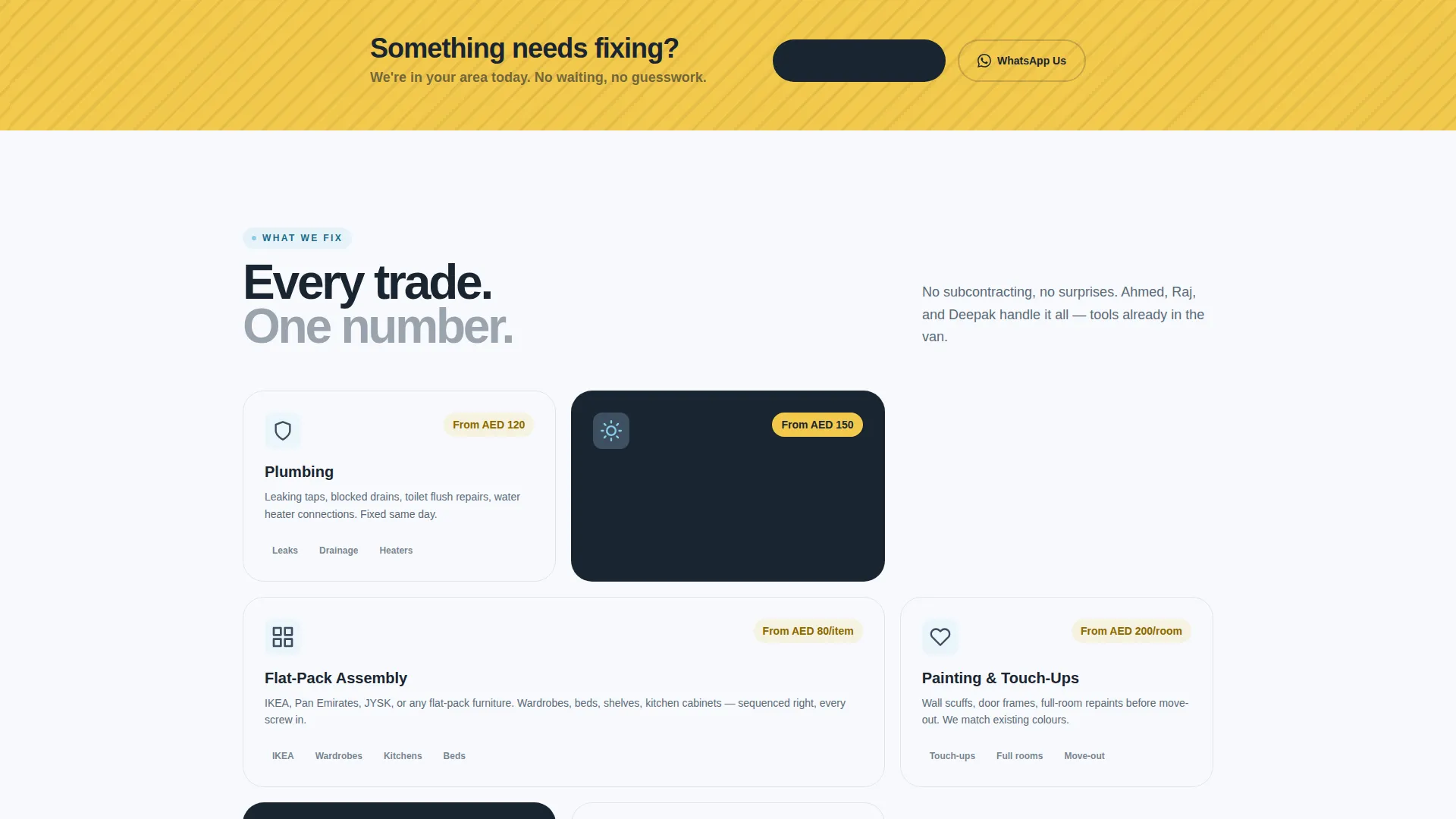Reliable Handyman | Free Website Template | Rocket
