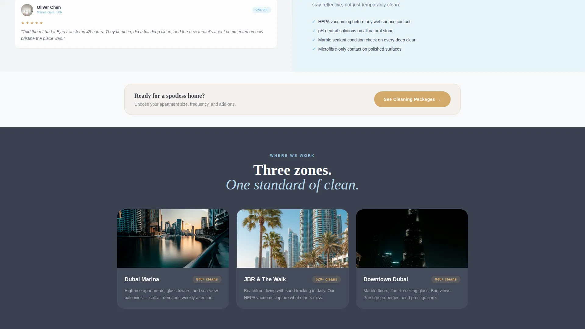 Spotless Dubaicleaning | Free Website Template | Rocket