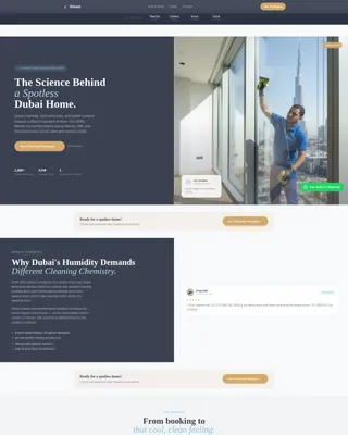 Spotless Dubaicleaning | Free Website Template | Rocket