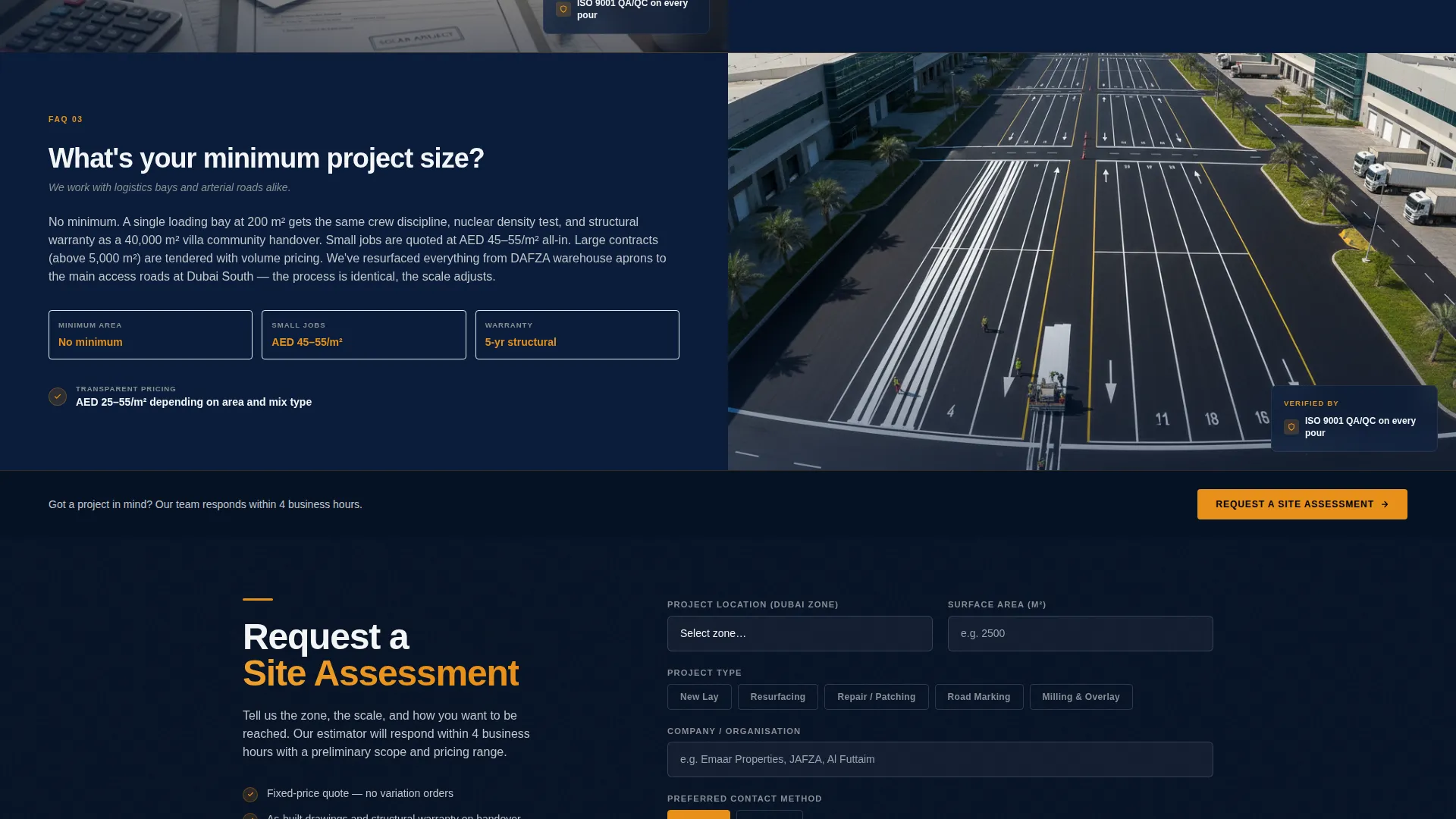 Precision Asphalt | Free Website Template | Rocket