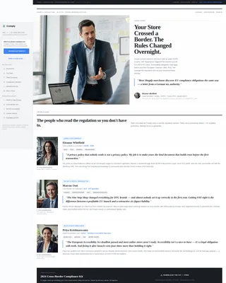 E-Commerce Consulting Booking Website Template