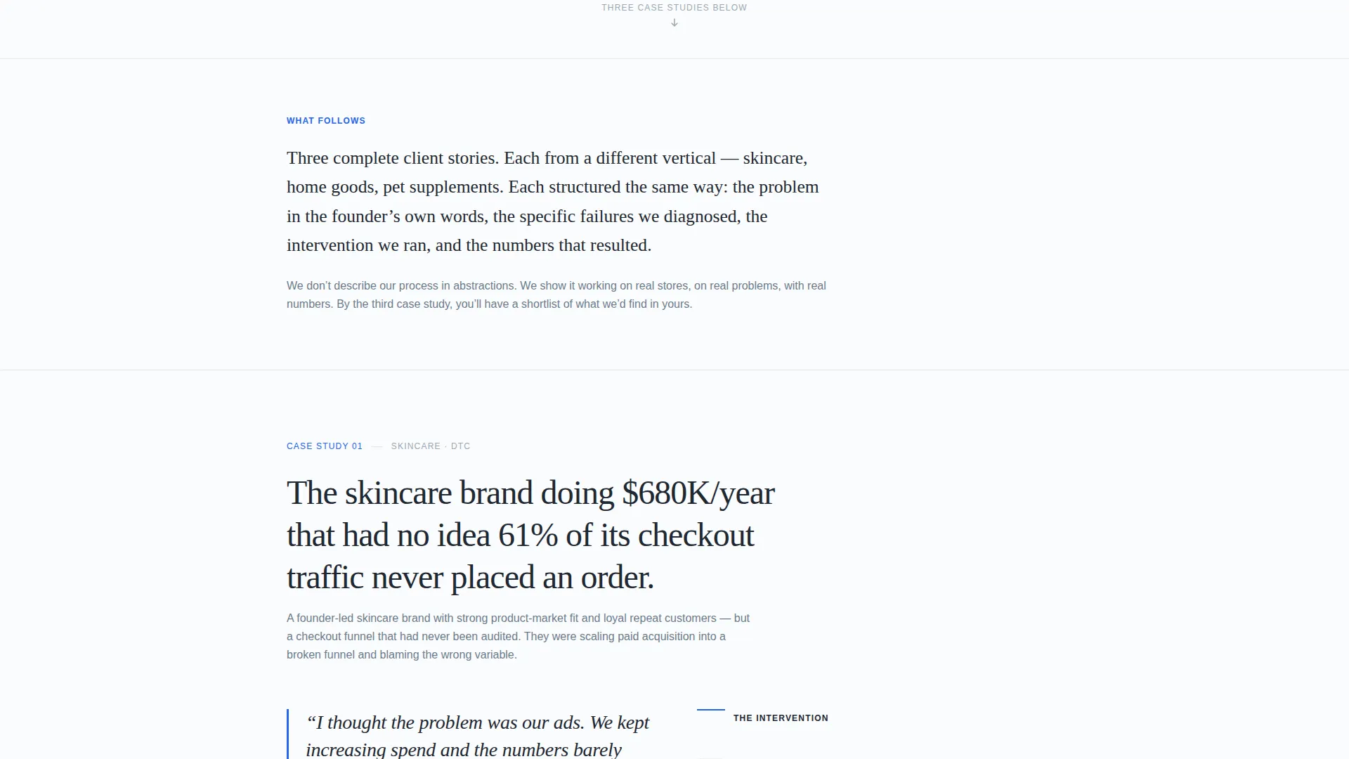 E-Commerce Consulting Portfolio Website Template