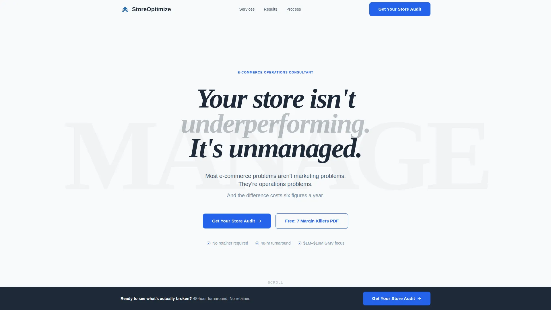 E-Commerce Consulting Specialist Booking Website Template