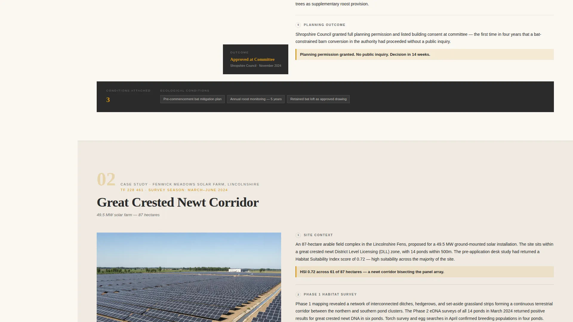 Ecological Survey Consultancy Landing Page Template