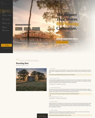 Ecological Survey Consultancy Landing Page Template