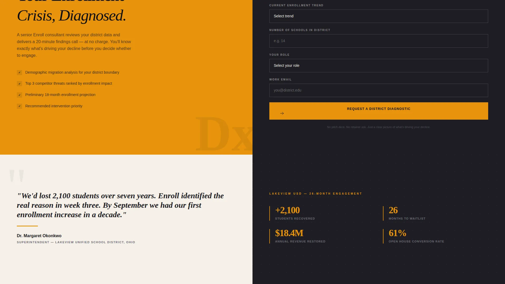 Education Consulting Landing Page Template