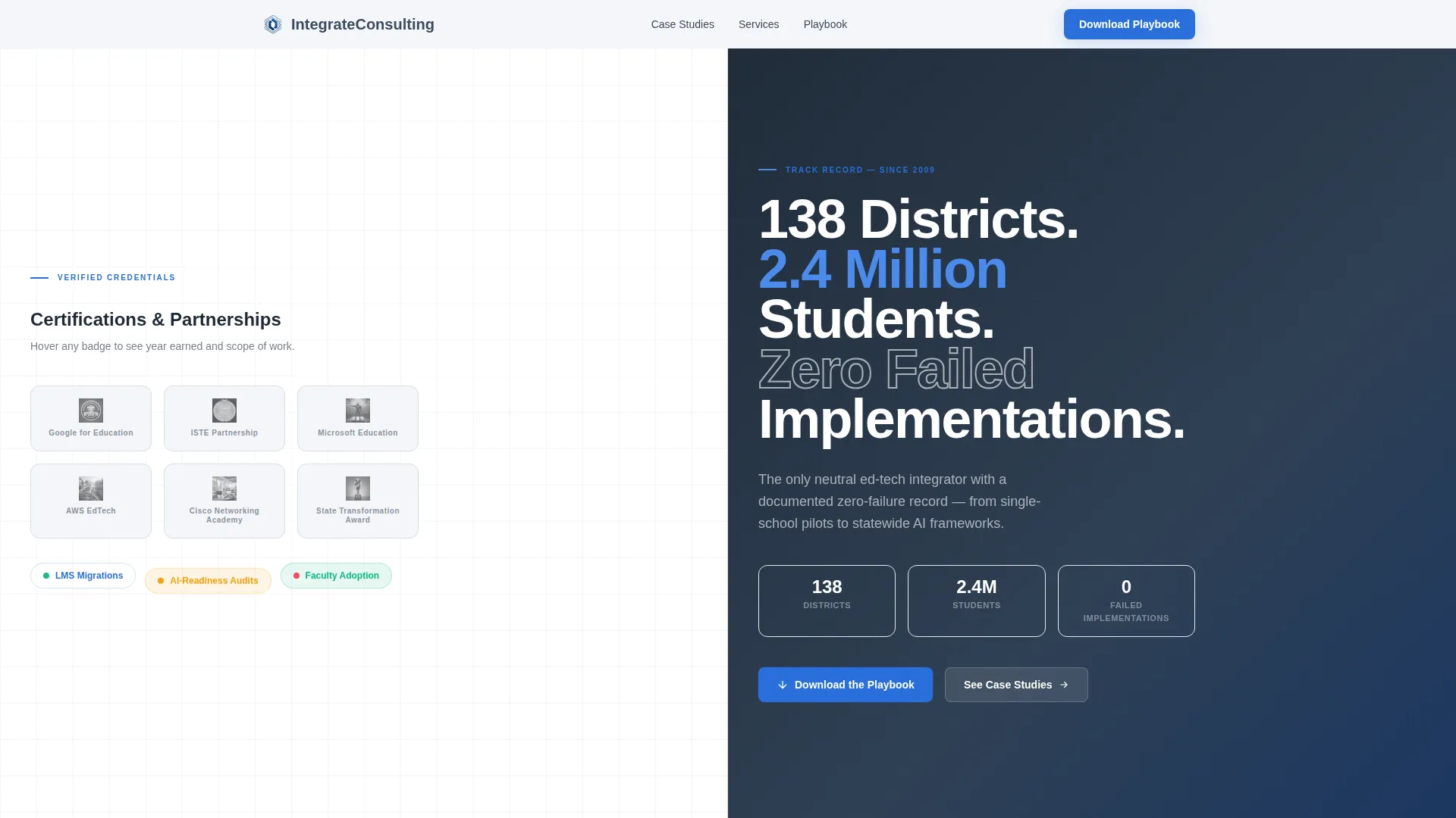 Edtech Consultant Landing Page Template
