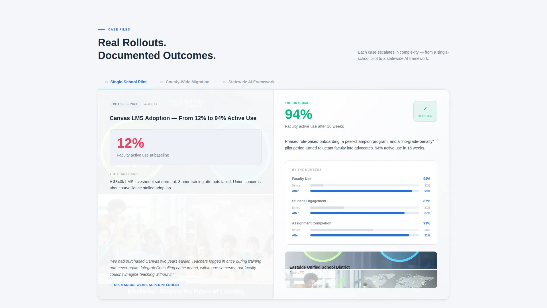 Edtech Consultant Landing Page Template