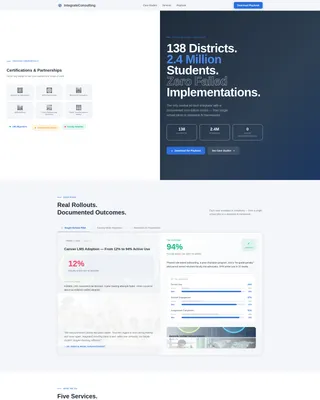 Edtech Consultant Landing Page Template