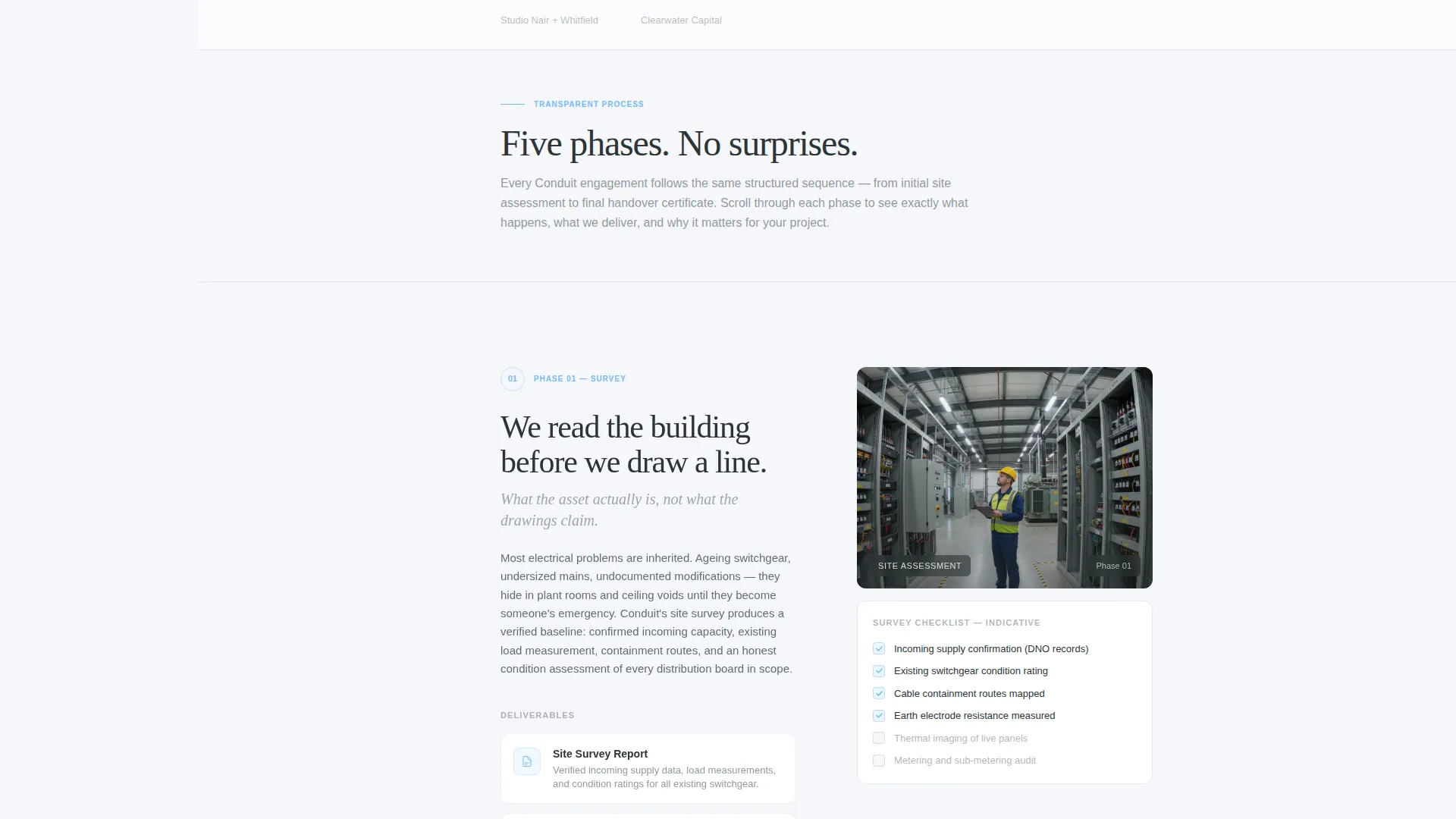 Electrical Engineering Consultant Landing Page Template