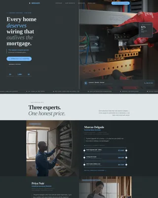Electrician Coupon & Discount Landing Page Template