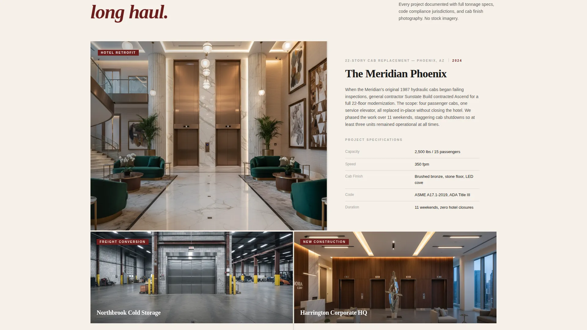 Elevator Installer B2B Landing Page Template