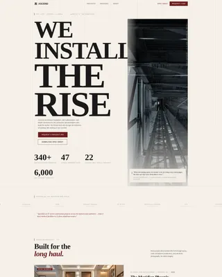 Elevator Installer B2B Landing Page Template