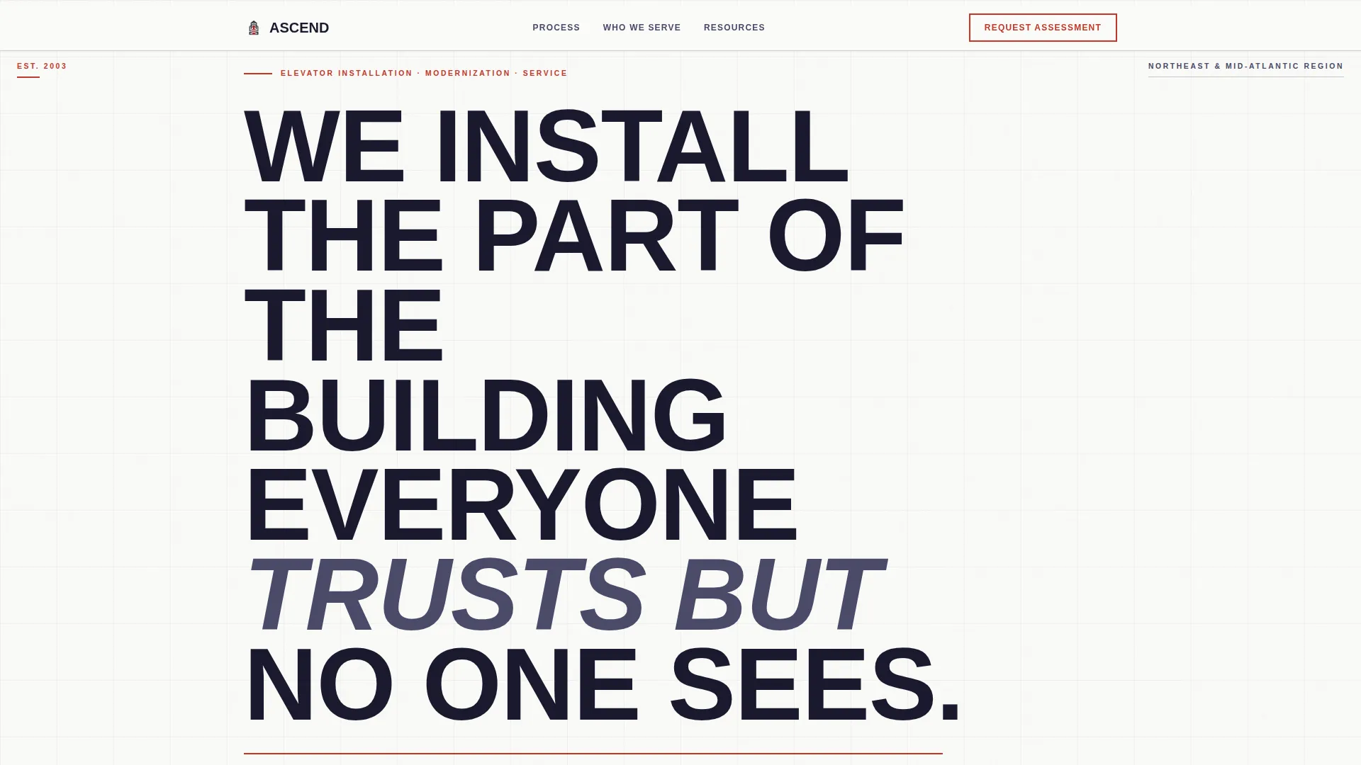 Elevator Installer Service Area Landing Page Template