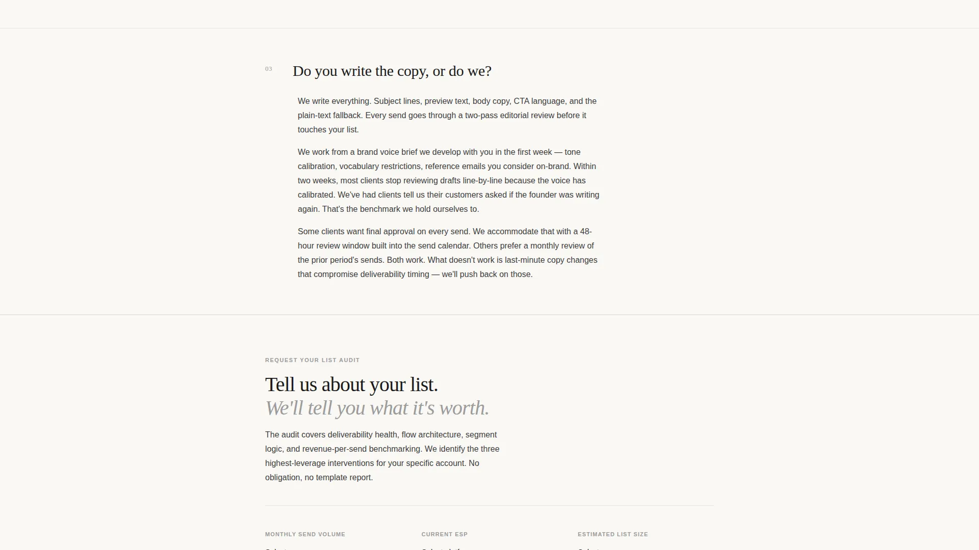 Email Marketing Agency Landing Page Template