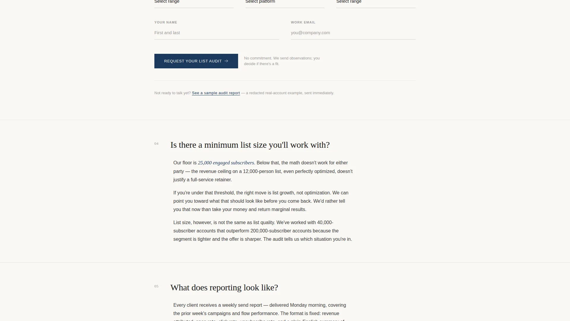 Email Marketing Agency Landing Page Template