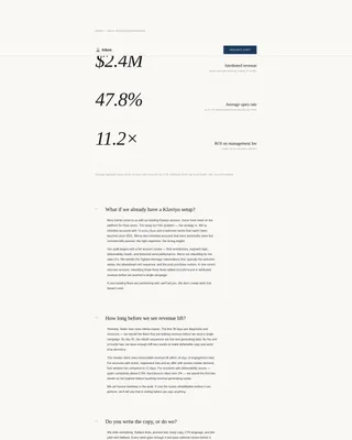 Email Marketing Agency Landing Page Template