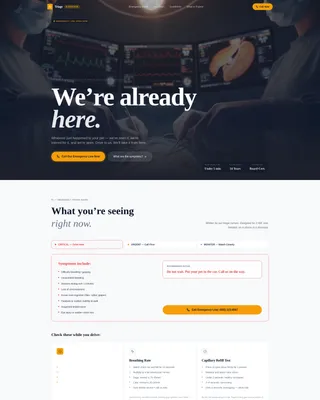 24/7 Emergency Vet Clinic Landing Page Template