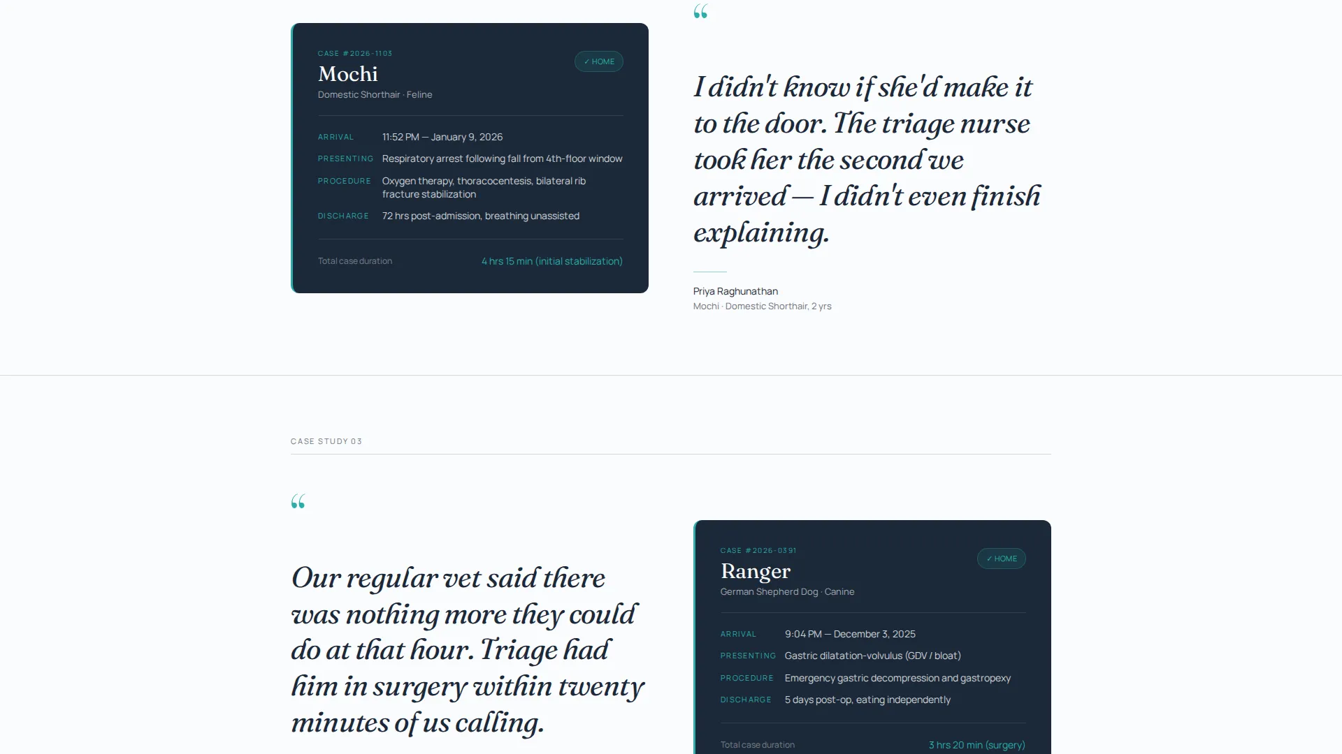 Urgent Animal Care Landing Page Template